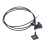 1 PC Hood Release Cable, Cable for Removing Bonnet Locks, Cable for Latch Lock with Pull Handle, 74130SNAA01 Bonnet Pull Release Cable 1