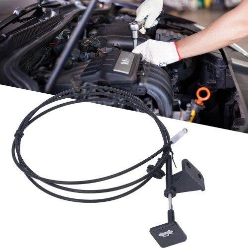 1 PC Hood Release Cable, Cable for Removing Bonnet Locks, Cable for Latch Lock with Pull Handle, 74130SNAA01 Bonnet Pull Release Cable 1