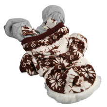 Piccolo medio cane felpa invernale cappotto fiocco di neve alce Natale caffè L