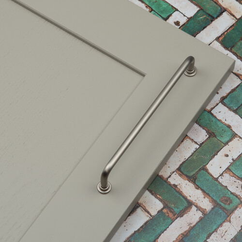 160mm Satin Nickel Curved Cabinet Handle Pipe Bar Pull 1