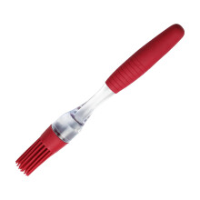 Silicone Basting Brush with NonSlip Grip, Heat Resistant BBQ Oil Brush for Grilling and Cooking
