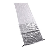 Windproofed Waterproofed Single Sleep Bag Outdoor Camping Hiking Silver Grey Multipurpose Travel Accessory