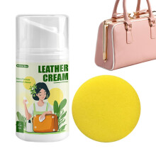 Leather Cream for Bags  50g Moisturizer for Leather, Car Seat Cleaner, Furniture Protector, Included Nourishing Jacket Conditioner for Sofas, Jackets