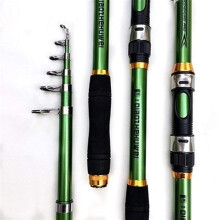 Fishing Rod Telescopic Rod 2.13.6 m Carbon Fiber Carp Rod Green 3.0 m