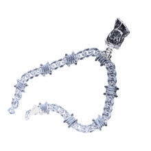 Fashionable Resin Acrylic Pendant Necklace-Transparent white