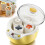 1000Ml Automatic Yogurt Maker With 20W, 4x200Ml Ceramic Cups, LED Display, 360Degree Thermostatic Fermentation, Timer 1