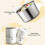 1000Ml Automatic Yogurt Maker With 20W, 4x200Ml Ceramic Cups, LED Display, 360Degree Thermostatic Fermentation, Timer 4