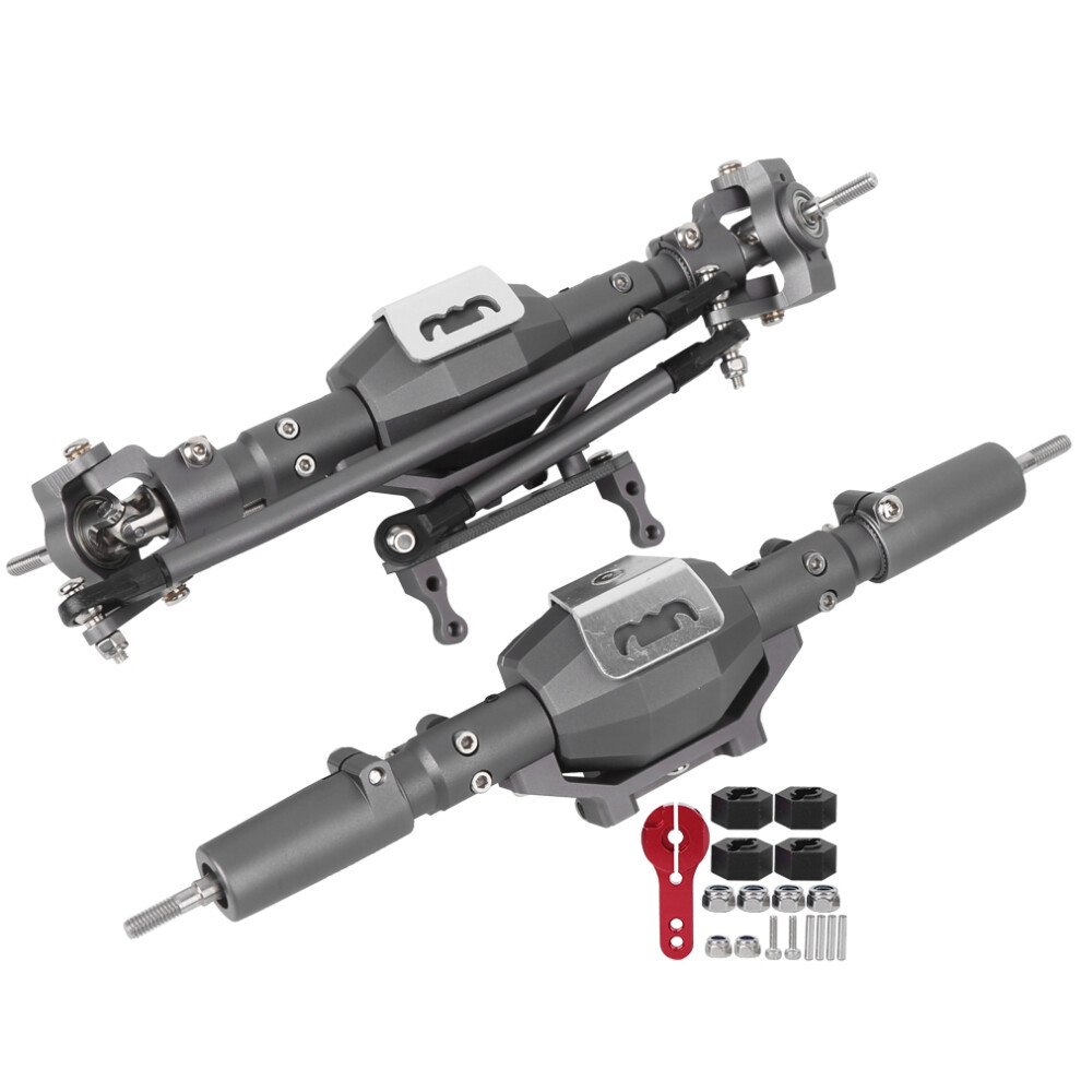Upgraded Rc Axle Front And Rear Portal Axle For Axial Scx10 Ii 90046 90047 Cnc Metal Axle With Hardened Steel Gears And Increased Ground Clearance Sui 9463374968023