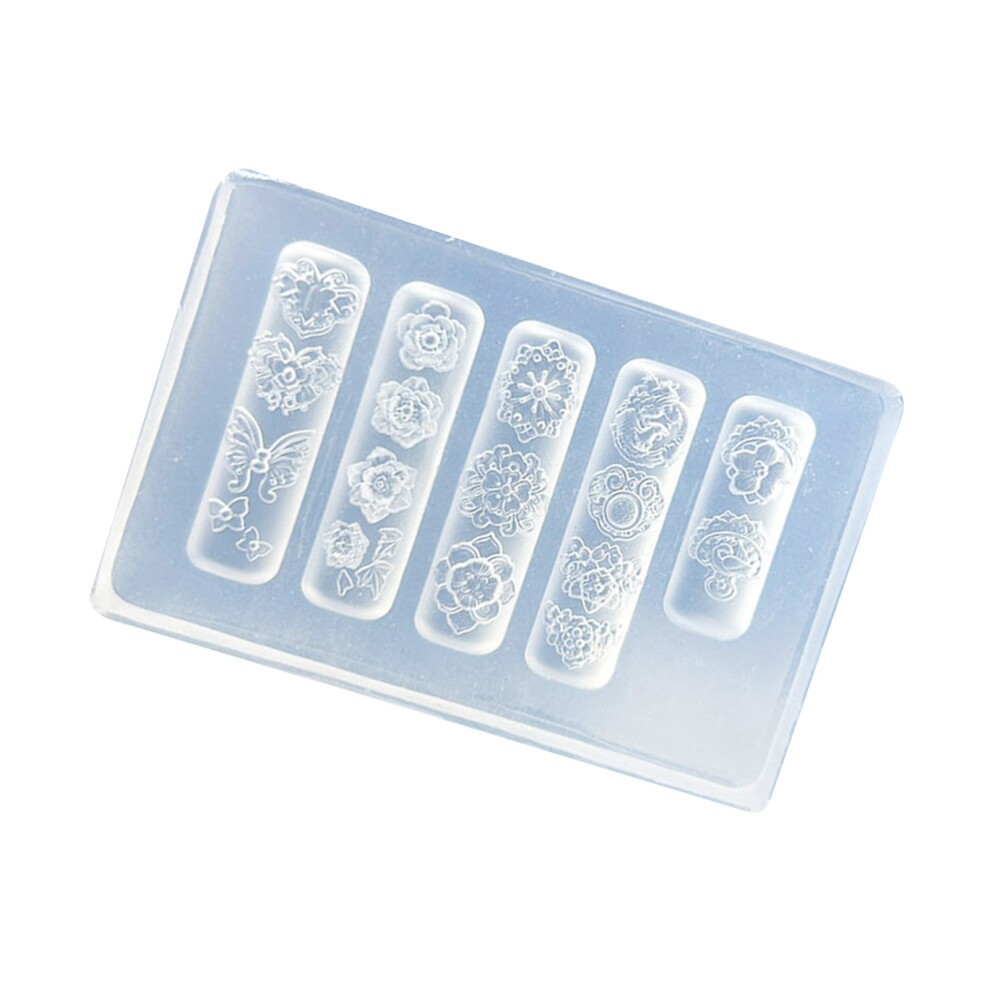 Professional Nails Art Molds Flower Theme Small Accessories Mold