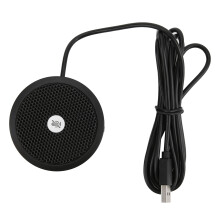 Microfon de conferință USB, omnidirecțional pentru întâlniri online, design elegant al microfonului, USB plug and play, gamă dinamică largă,