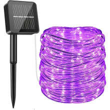 Outdoor Decorative Lighting for Patio Use, Weather Resistant Flexible LED Strip with 8 Modes, Waterproof Connectable Rope Lights for Garden Fence