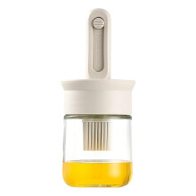 Telescopic Oil Brush with Bottle, 2 in 1 Heat Resistant Dispenser for Baking and Grilling