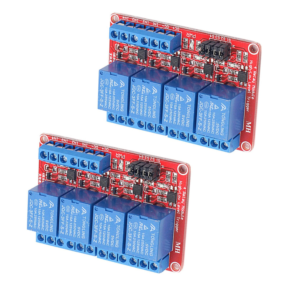 4 Channel 12V 10A Optocoupler Relay Module Board Low Level Trigger For Arduino Raspberry Pi 2Pcs 9189345338946