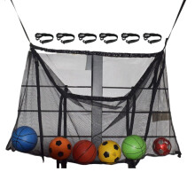 Pool Float Storage Net WallMounted Mesh Rack for Backyard Poolside Area