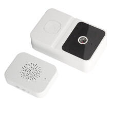 Intelligente kabellose Video-Gegensprechanlage WiFi-Kamera Bewegung Nachtsicht Indoor-Glocke Weiß