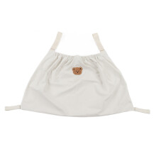 Organisateur de rangement pour poussette bébé en nylon réglable, couleur beige, idéal pour les voyages