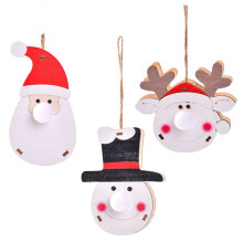 Ornamenten Boomlichten Glow Figuur ScèNe Decor Elanden-Decor Hanglamp voor Sneeuwpop-Hangers Houten Cartoon Lichtgevend Decor
