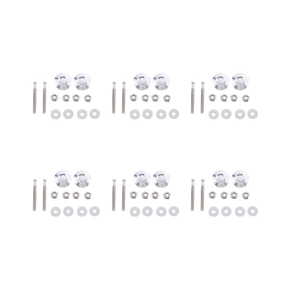 12X Long Push Button Quick Release Hood Pins Bonnet Lock Clip Bumper Kit 6032835034626