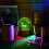 6 Pcs Christmas 3D Night LED Lamp Base Gift 16 Colors LED Light Display Base with Remote Control USB Cable Lamp Base 4