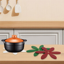Alfombrilla de Mesa Resistente Al Calor con Forma de Árbol de Navidad, Posavasos para Té para el Hogar, Alfombrilla Antiescaldaduras, Alfombrilla