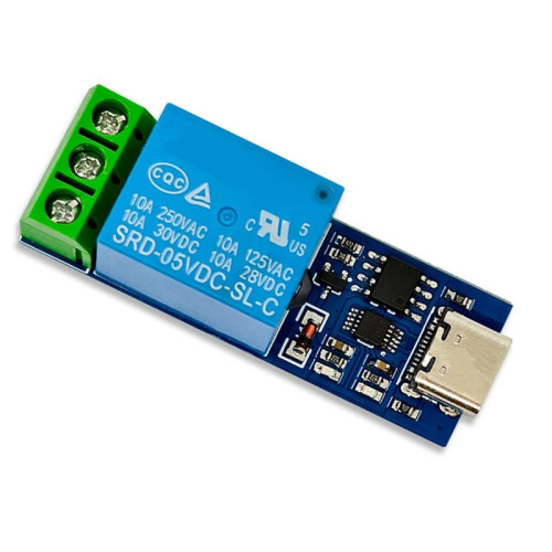 TPYE-C Interface LCUS-1 USB Relay Module USB Intelligent Control  Serial Port Relay 1