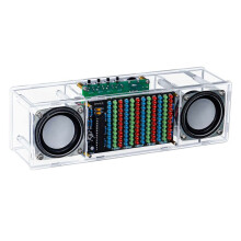 Gör-det-Själv -Högtalarsats Elektronisk LED Music Spectrum Dual Channel Lodning Practice 3W Speaker 8002-Förstärkare