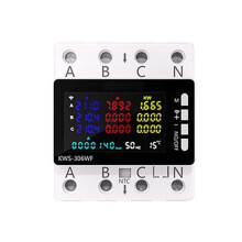 KWS-306WF WiFi Power Meter Spannungsschutzschalter Strom- und Spannungsmonitor, Relais, Leistungsschalter