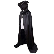 59 Polegadas Traje de Halloween Capa da Morte Manto da Morte Preto Manto Do Diabo Tamanho L 1,5 M de Comprimento Adequado para ÁRea Externa Conjunto