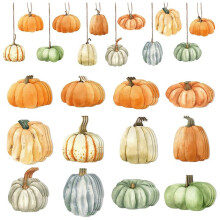 36 Stuks Herfst Houten Pompoen Hangende Ornamenten Thanksgiving Oogst Kleine Hangende Borden Halloween Pompoen Decoraties