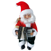 Cuteam Kerstpop Speelgoed Elektrisch Heup Schudden Flanel Dansen Kerst Kerstman Speelgoed voor Kinderen A