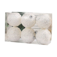 8cm/6PCS Pearl Diamond Sequin Christmas  Case Home Store Holiday Party Hangers Kerstboom Hangende Decoratie, 4