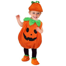 Kinderen Halloween Pompoenkostuum met Hoed Cosplay voor Baby Meisje Jongen Stage Party Kleding 110 Cm