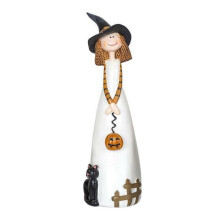 Halloween-Hexe-Figuren und Statuen, Heimdekoration, Kunstharz, Hexen, Niedliche Elfen-Skulptur C