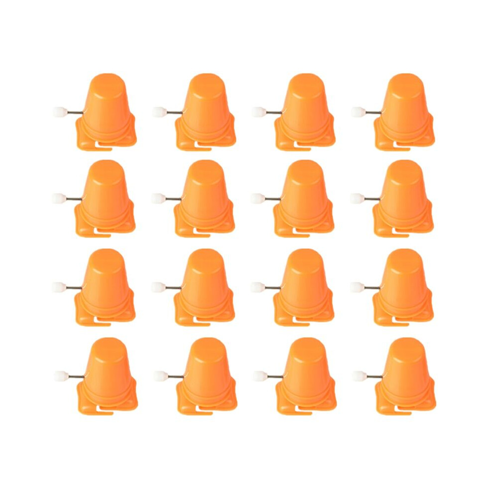 Saudism Orange 60Pcs Clockwork Legged Robot Kids Toy Wind Toy Movement Mechanism Movement Plaything Toys For Sports Kids Toy