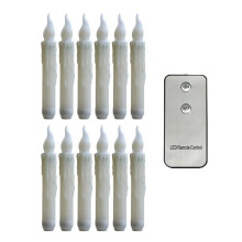 Velas de Halloween con Control Remoto Velas LED Sin Llama para Suministros Decoración Familiar de Cumpleaños, Flash Amarillo