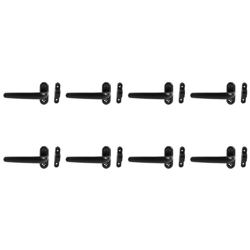 8X Door and Window Handle Lock Casement Window Lock Wheel Handle Black
