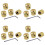 16Pcs Metal Volume Tone Dome Tone Guitar Speed Control Knobs with Screws for  Strat Telecaster 1