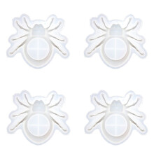 4 STUKS Spin Kaarshouder Hars Siliconen Mal Halloween Spin Kaars Beugel Beton Cement Gips Mal