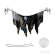 Halloween Spooky Suncatcher voor Raampanelen Sun Catcher, Unieke Spooky Halloween-Ornamentdecoratie voor Thuis D