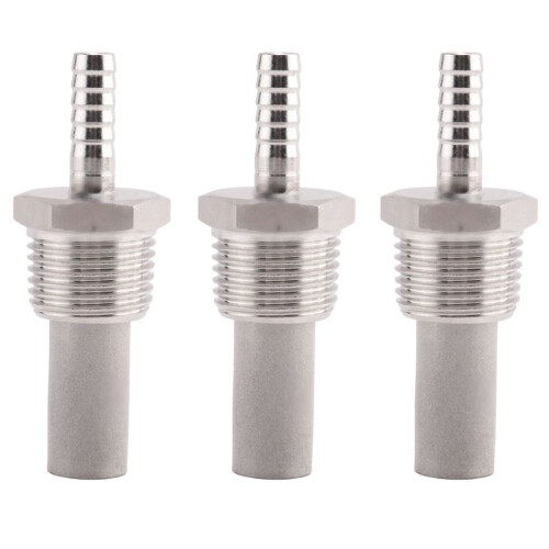 3X Home Brewing Inline Oxygenation Diffusion Stone Aeration Stone 1/2 Npt Carbonation Stone