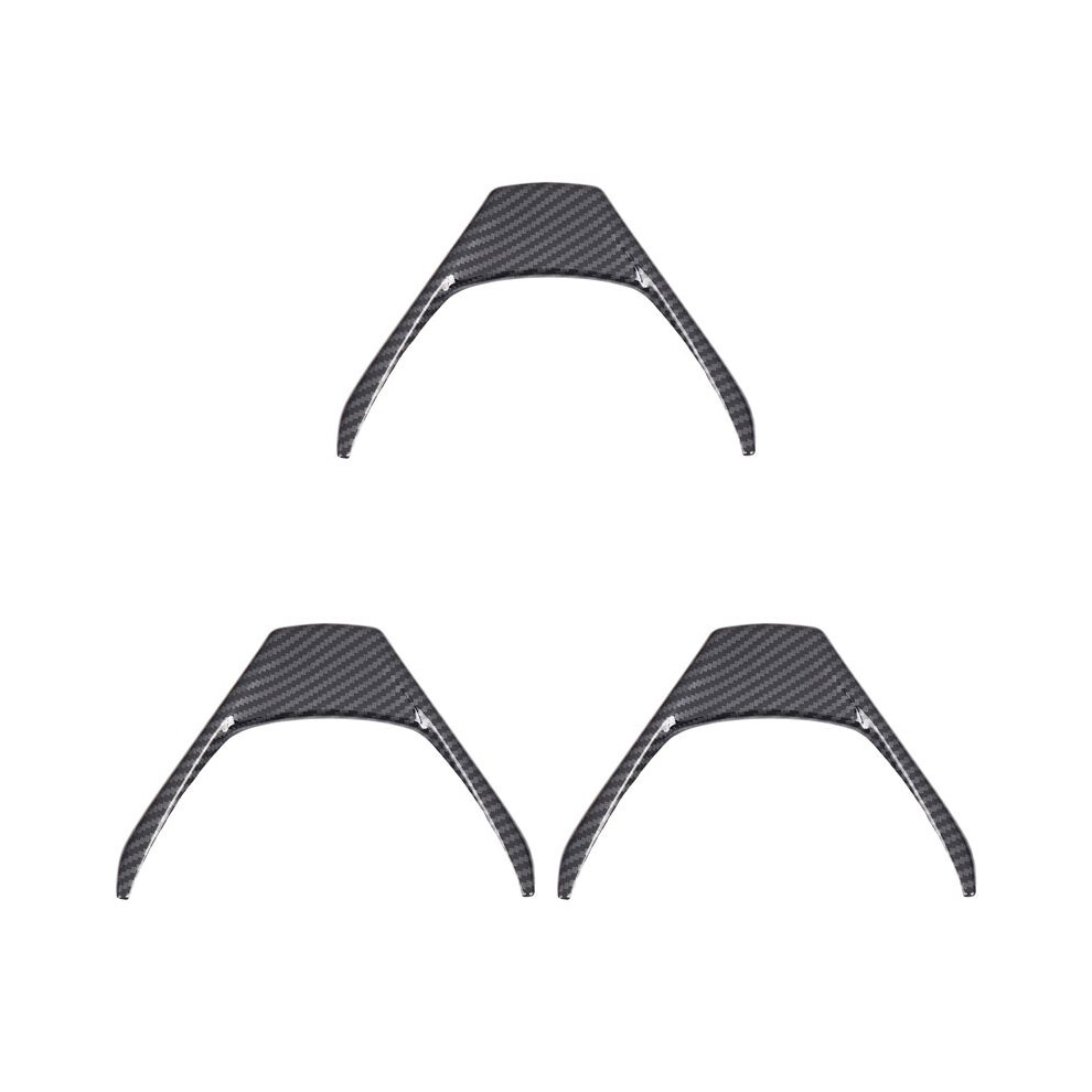 3X Carbon Fiber Steering Wheel Cover Interior Steering Wheel Frame Trim For Rav4 2014-2018 6033377037823