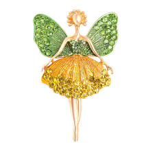 Elegante balletmeisje dansengel legering broche voor-Groente
