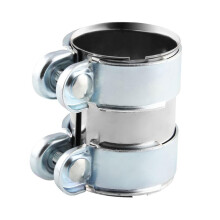 2.5 Inch Exhaust Pipe Clamp Stainless Steel Connector for Cars Load Stability Rustproof