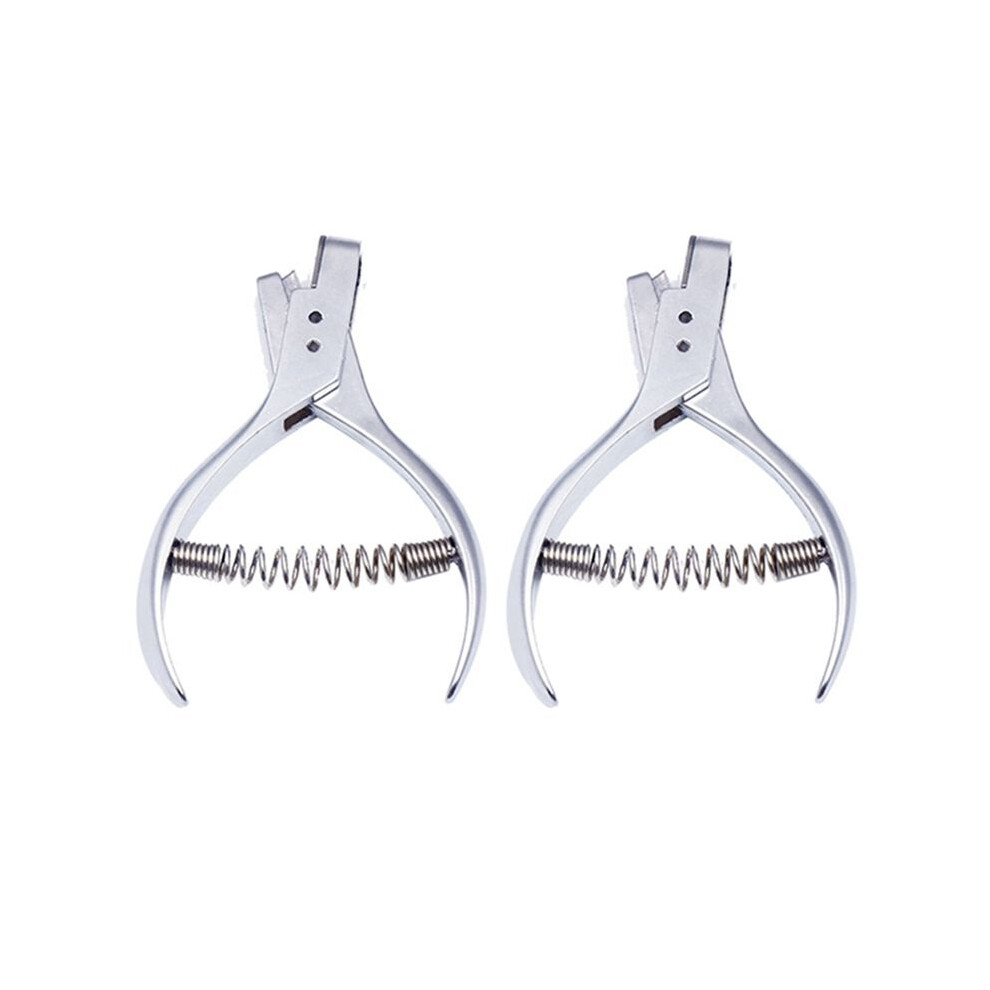 2X Garment Seam Pattern Notcher Pro Designer Tailors Steel Sewing Pliers Punch Maker Pattern Hole Notches Punch Tools 6032931918202