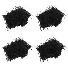 4000Pzs Negro Envoltura Sujetada Lazo de Cable de Nylon 95 mm x 2 mm