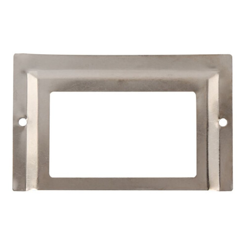 Post Office Library File Drawer Metal Tag Label Holder, Silver Tone, 20 Pieces 2