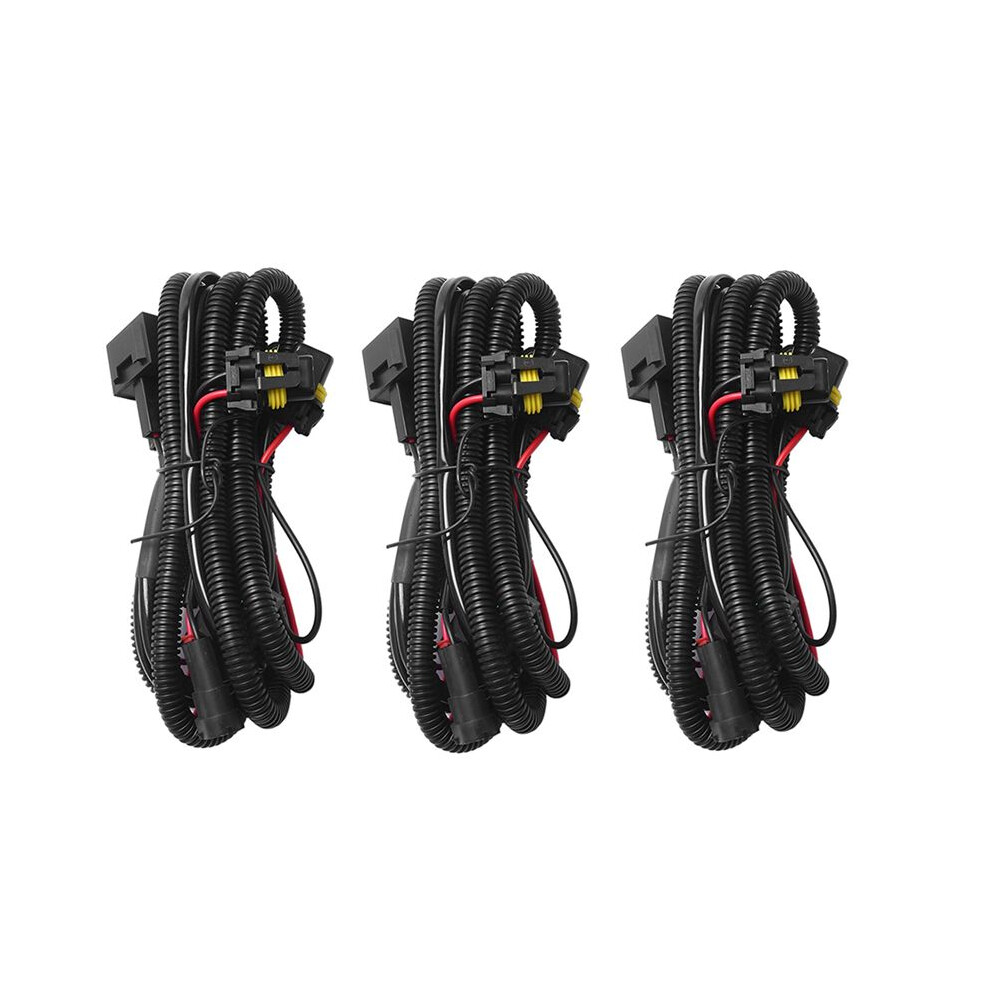 3Pcs Car Fog Relay Harness H11 880 Relay Adapter Extension Cable 40A Led And Halogen Fog Connector Light 6134027494123
