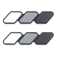 2X Tri-Color Front Grille Badge Emblem for Tacoma 4Runner Highlander