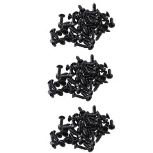 200X Pièces pour Vis de Guitare Basse pour Plaques À Gratter Pickguard, Noir
