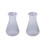 2X Plastic Transparent Laboratory Chemical Erlenmeyer Flasks Container Bottle - 250 Ml 1